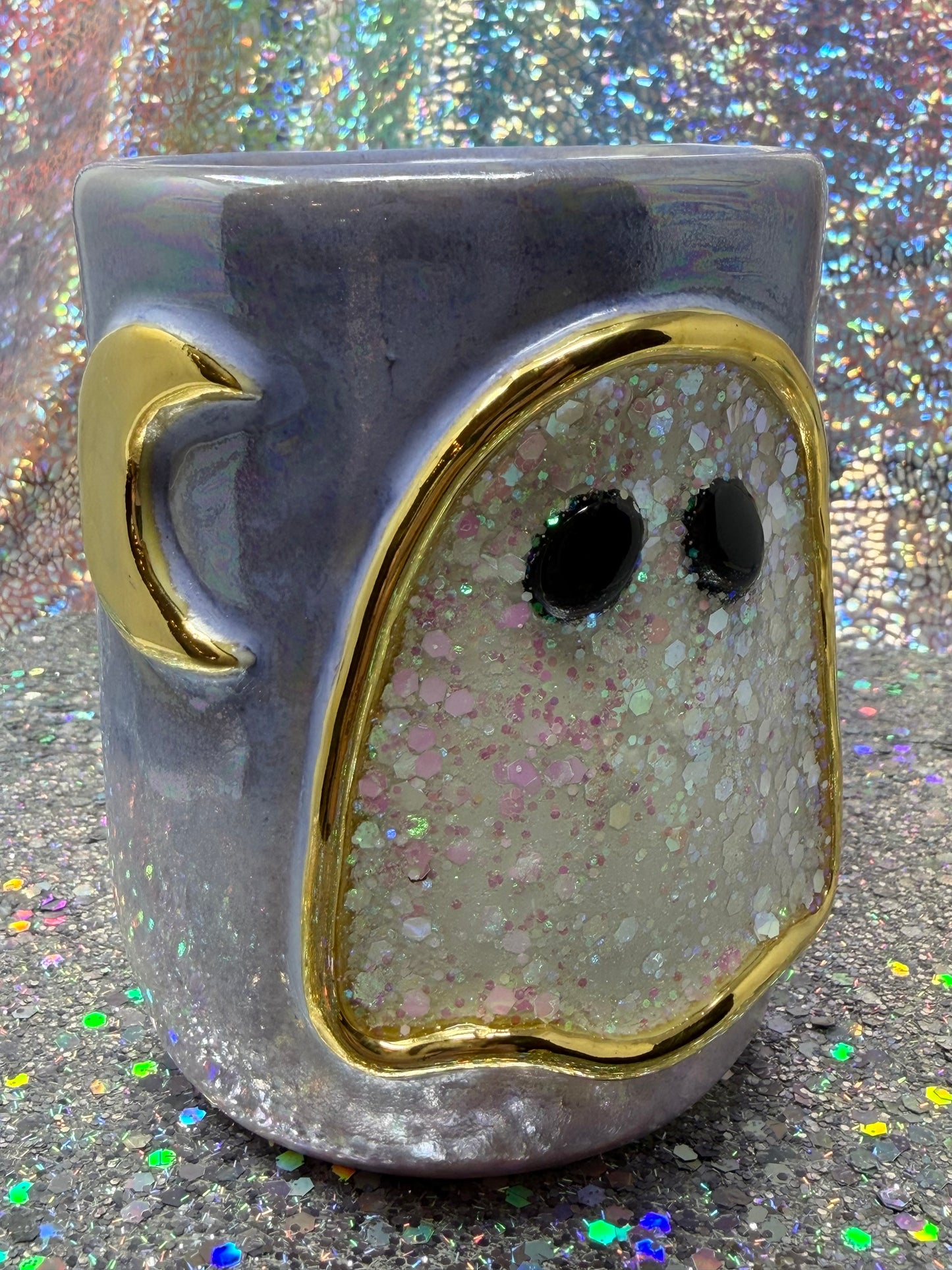 The Double-Cuppa Glitter Ghoul 16oz mug