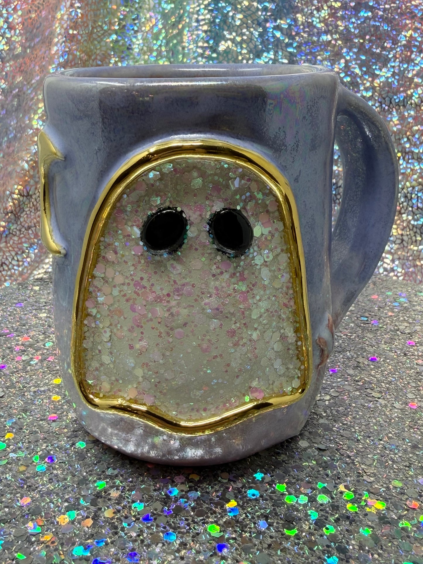 The Double-Cuppa Glitter Ghoul 16oz mug